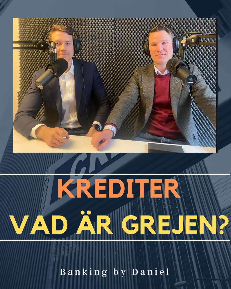 Veckans podd:

Krediter - vad är grejen?

I veckans avsnitt av podden fördjupar vi oss i krediter och kreditrisk och diskuterar om det är annorlunda att investera i krediter relativt aktier.

Länk👇👇👇

open.spotify.com/episode/1sG8jB…