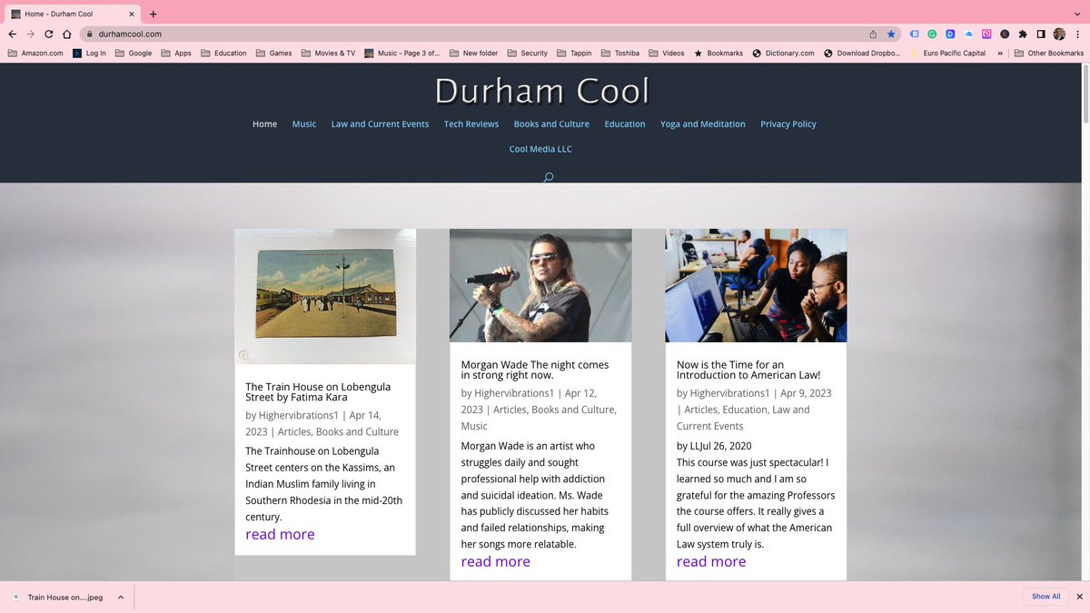 paul_durhamlang's tweet photo. What's Top of Page on Durham Cool Magazine Right Now? #onlinemagazine #booksandculture #politicsandcurrentevents #internationalweb #news #music #techreviews #education https://t.co/Cl3RVJilEM