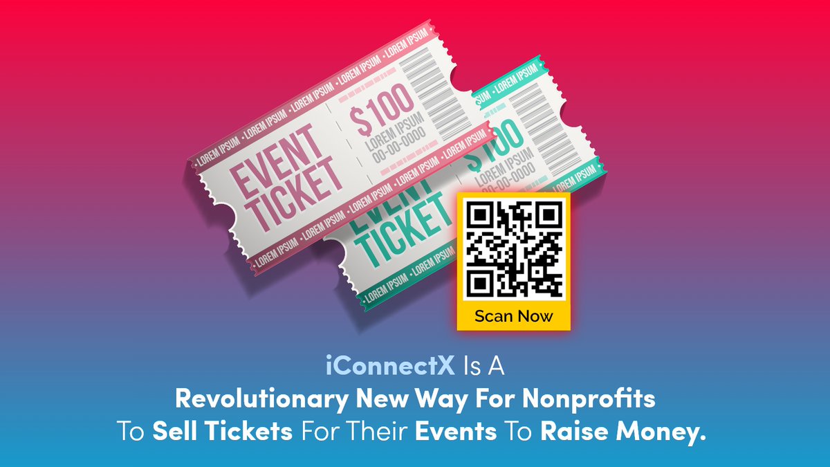 iConnectX's tweet photo. iConnectX is a revolutionary new way for nonprofits to sell tickets for their events to raise money. Our platform is FREE for nonprofits to use! https://t.co/vMLo3mP2TO #onlineeventticketingsoftware #Nonprofits #nonprofitfundraising #VirtualFundraising #onlinedonation https://t.co/VmhpASbNwG