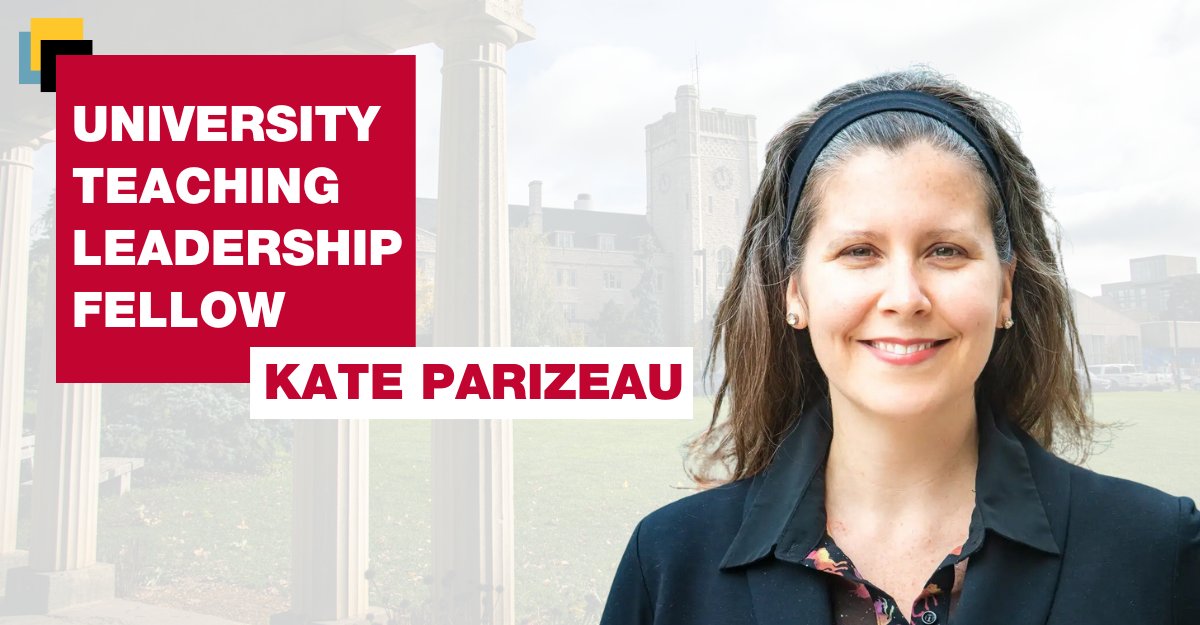 CSAHS_UoG's tweet photo. Congrats to Dr. Kate Parizeau of GEG for being named an inaugural University Teaching Leadership Fellow in Alternative Assessments and Student Mental Health.

Read more about the announcement: https://t.co/5KGfaI7t3S @KateParizeau https://t.co/H6PwGjPmCA