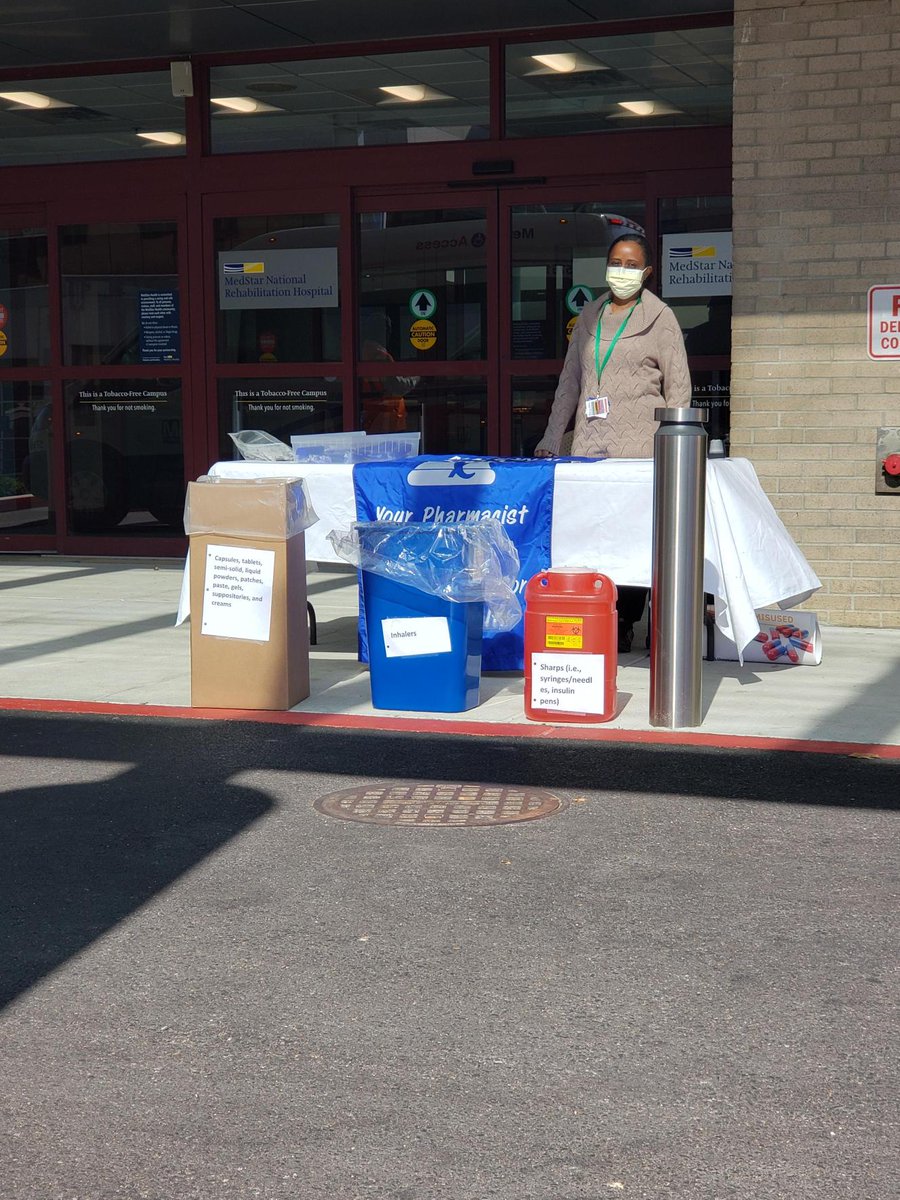 MedStarHealth's tweet photo. Check your medicine cabinets for expired prescriptions, over-the-counter medications, even unwanted pet medications, and mark your calendar for Saturday, April 22 – National Prescription Drug Take Back Day! 💊 Visit https://t.co/jrc7yM81E9 for hours and locations. https://t.co/tOmtrRYU5u