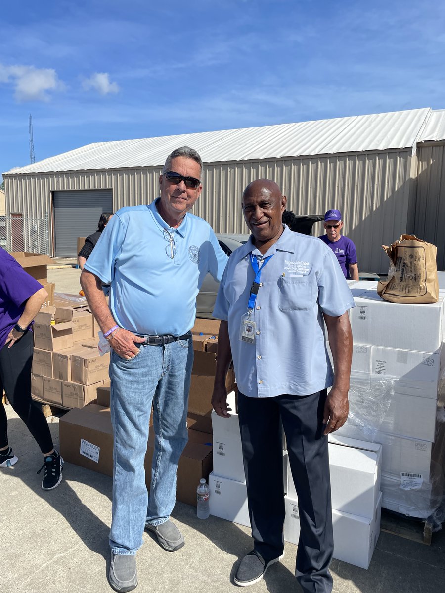 CCSWLA's tweet image. Thank you to Van Richmond, Community Liaison, and A. B. Franklin, Community Liaison, with the 14th Judicial District Calcasieu Parish District Attorney's office. They volunteered yesterday morning helping distribute food at our Lake Charles site. What a wonderful day!