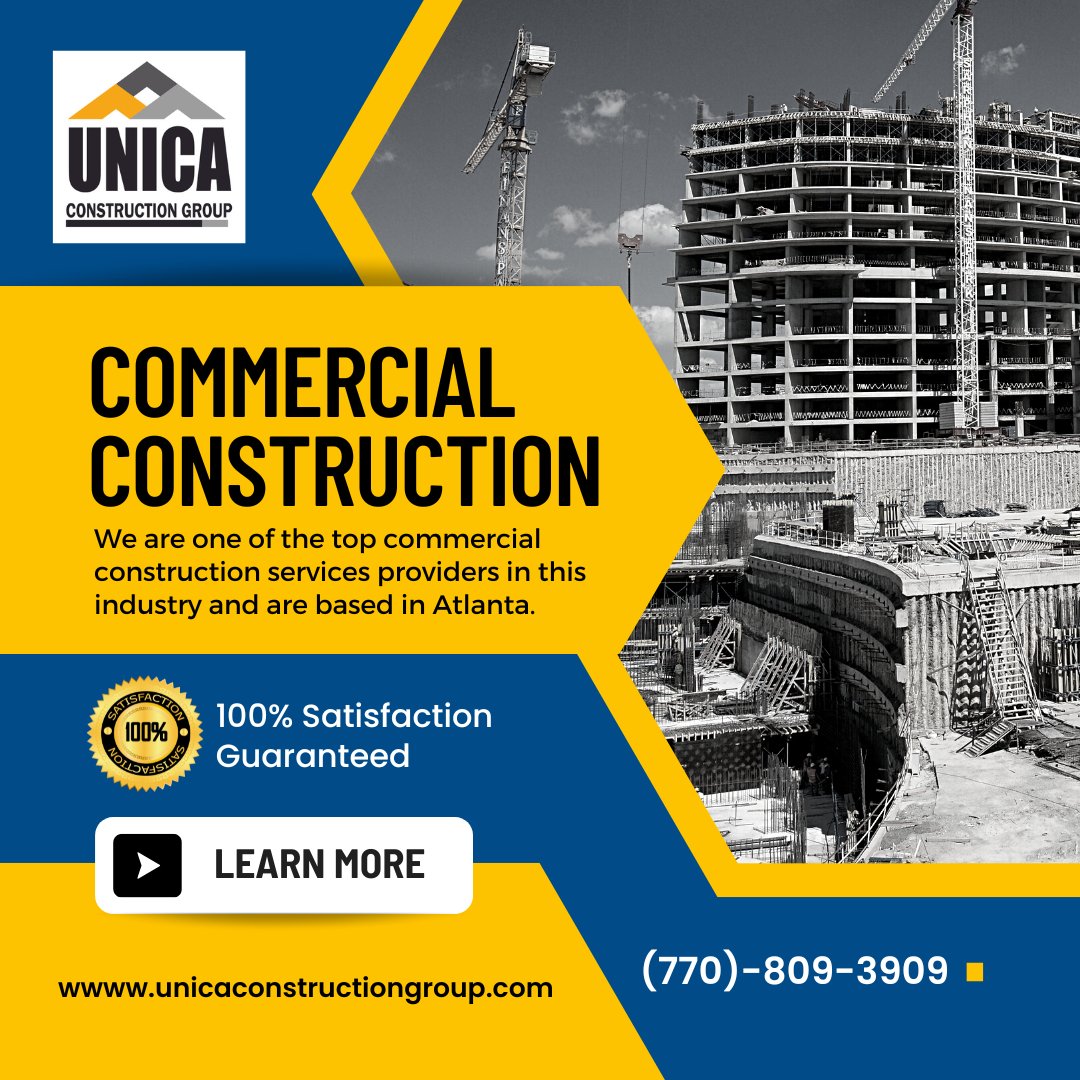 unicaconstgroup's tweet photo. In Unica Construction Group, we offer architectural, construction, renovation, and repair services to clients in the corporate office, restaurant, religious, retail, institutional, and healthcare sectors.
#CommercialConstruction #ConstructionServices  #ConstructionCompany #USA https://t.co/zac2PtFyaJ