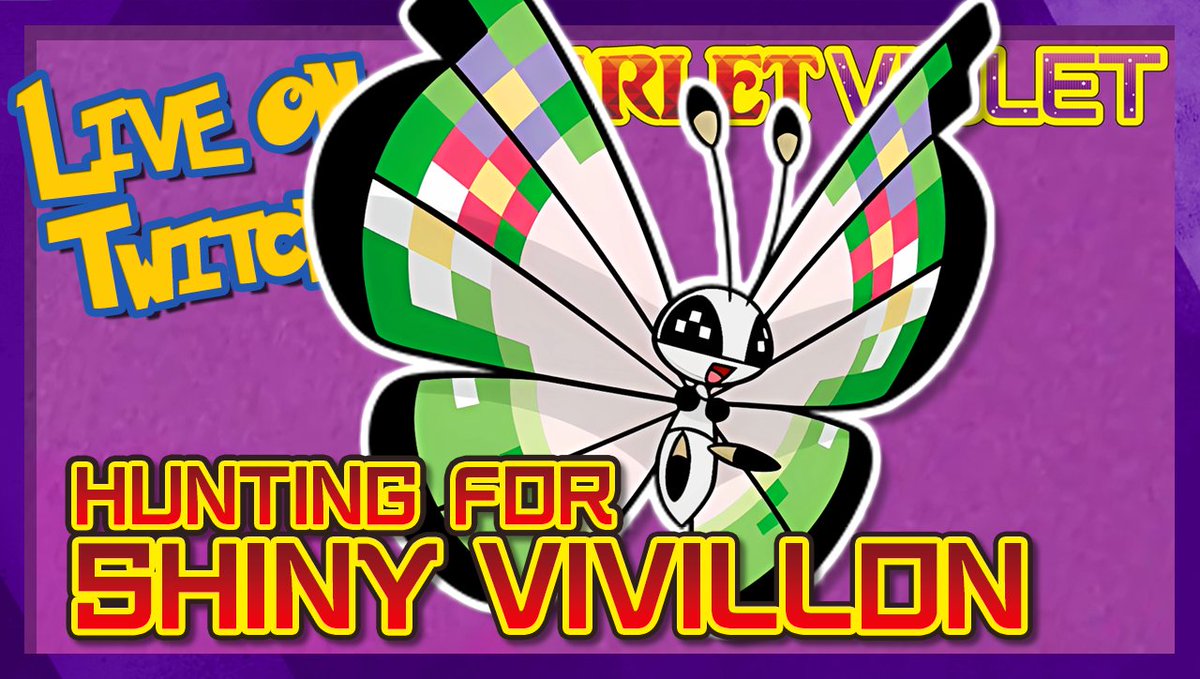 LivingShinyDex's tweet photo. https://t.co/oZzNMTmvf7 LIVE on #Twitch - Quest for the SHINY VIVILLON DEX begins today!!! #Pokemon #shinypokemon #PokemonScarletViolet https://t.co/xboG3aqdv8