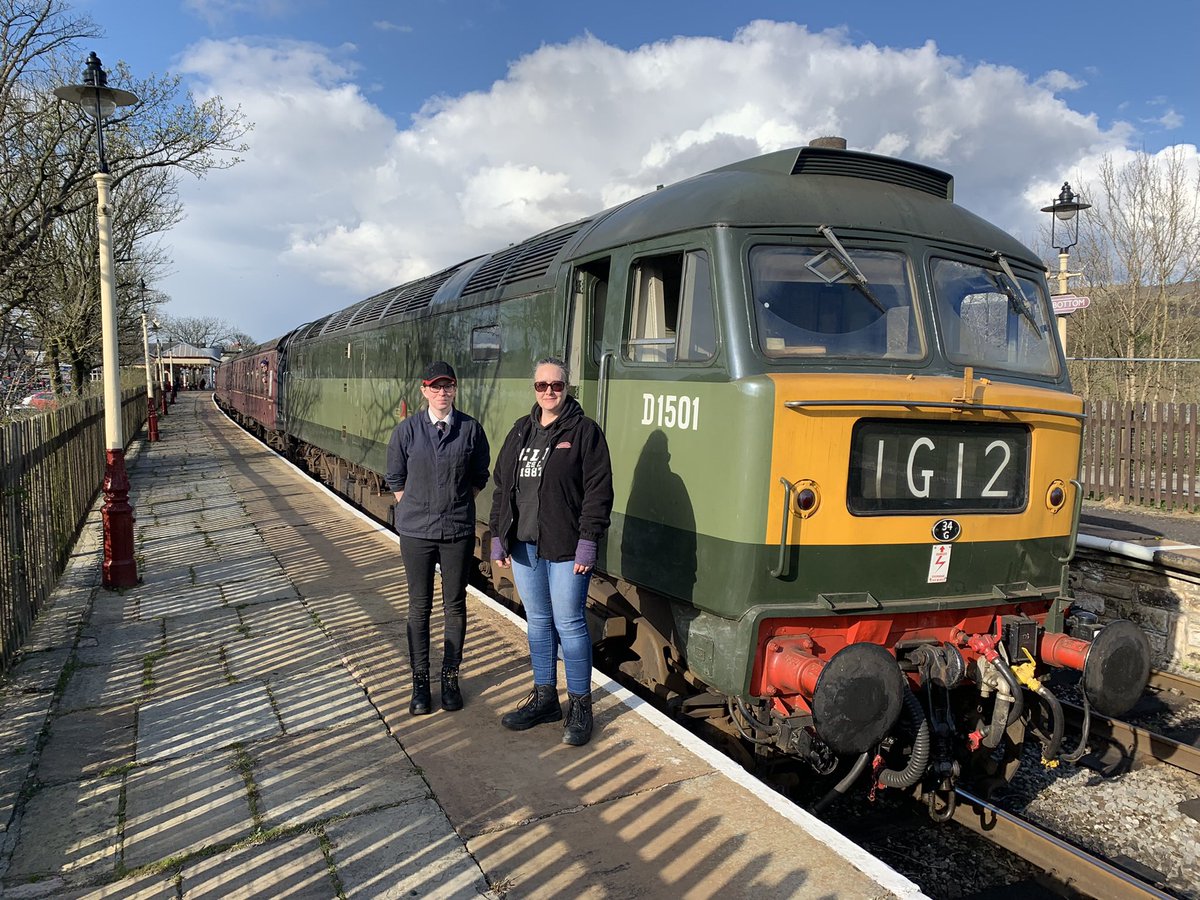 Apparently it’s National Train Driver day today, so here’s a few pictures of me doing what I do, also featuring Emma who is soon to be the ELR’s first female DMU Driver and Beth who was the steam loco driver on International Women’s day! #NationalTrainDriverDay