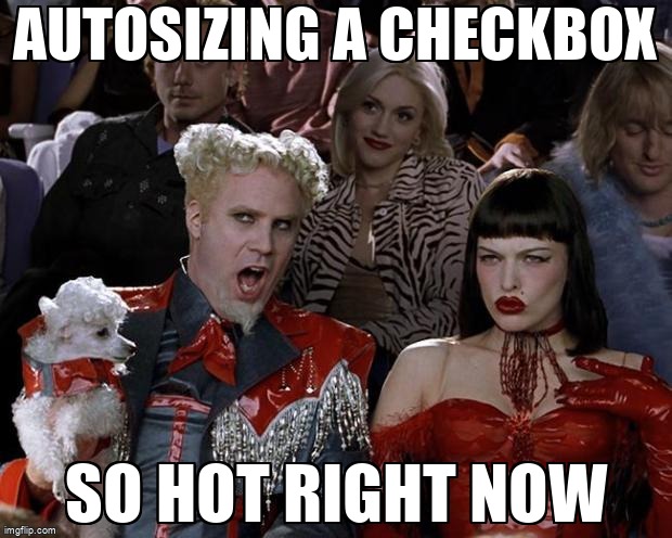 Autosizing a checkbox stackoverflow.com/questions/7594… #delphi
