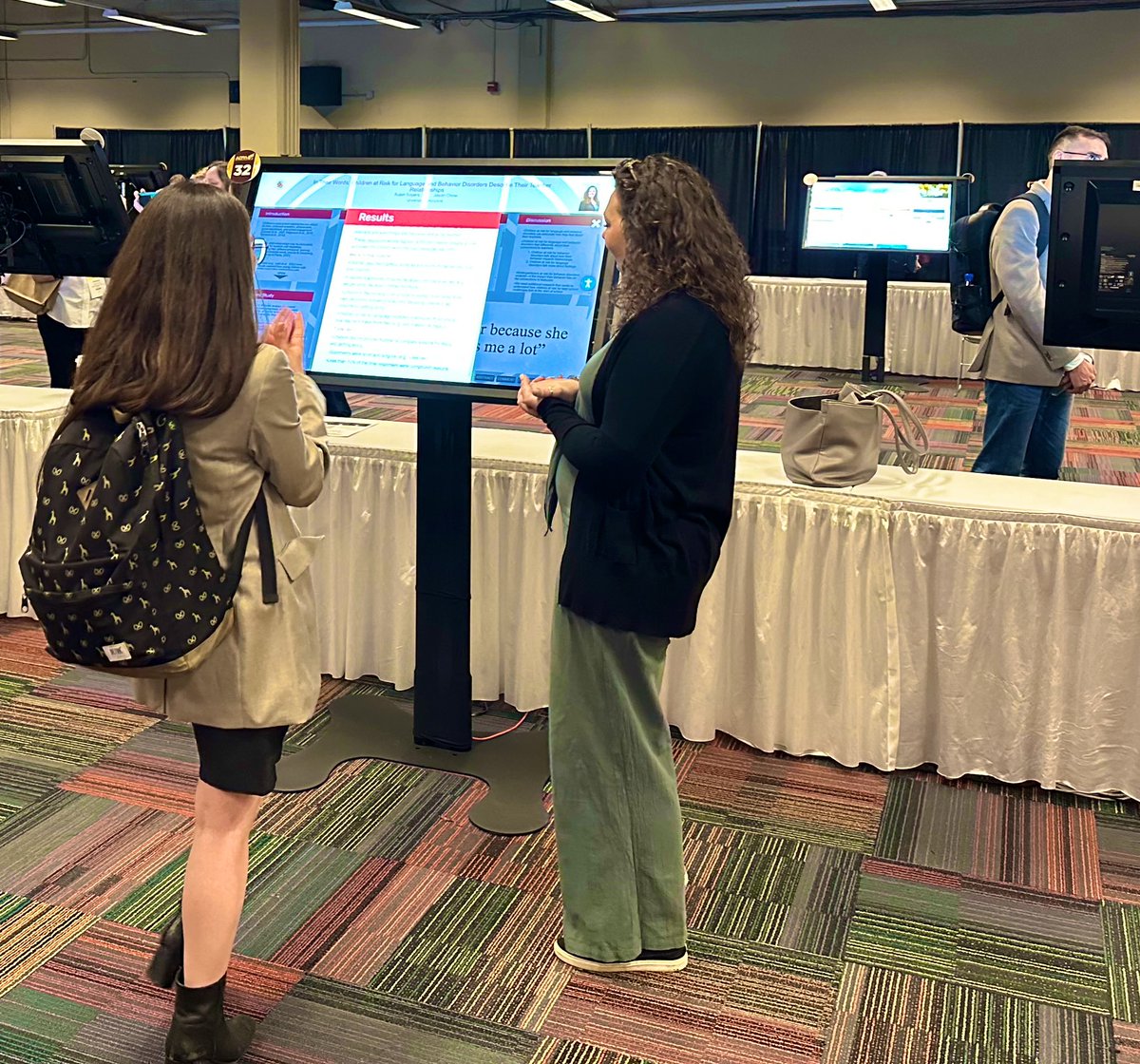 Another great day presenting work conducted with <a href="/JasonChow/">Jason Chow</a> at #AERA2023! Always great to talk to teachers and researchers about the importance of understanding students perceptions of teacher relationships. 📸 thanks to <a href="/YangFu_/">Yang Fu</a>