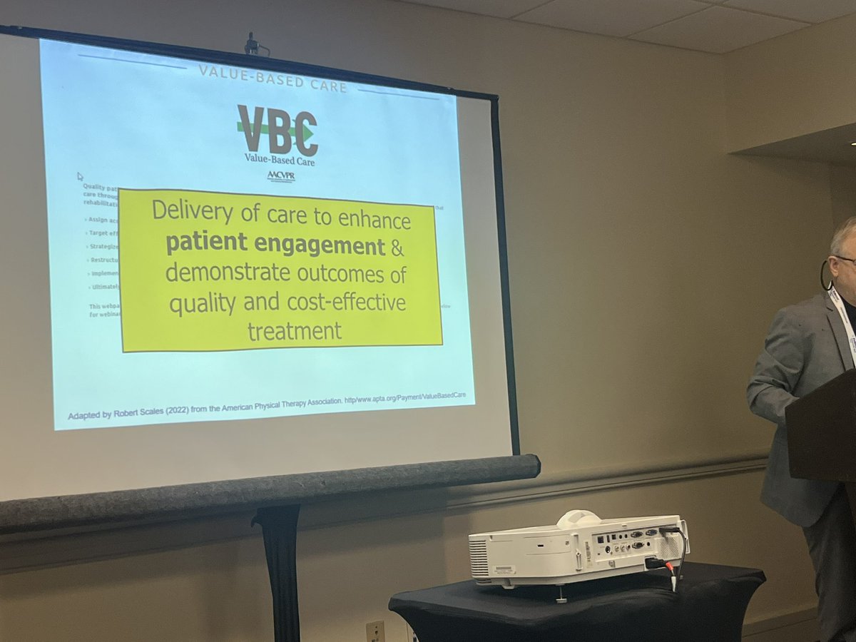 jonathandavidrn's tweet photo. Day2: Breakout Sessions
Cardiac Rehab: What’s in it for You and Patients?  Dr. Robert Scales, Mayo Clinic, AZ #PCNA2023 @HeartNurses #AACVPR 
🫀Cardiovascular Rehabilitation 
💲🏥💗 Value Based Care 
🫀primary/secondary/tertiary levels of prevention 
😊 promote  “Self-efficacy” https://t.co/57GNBSVWs2