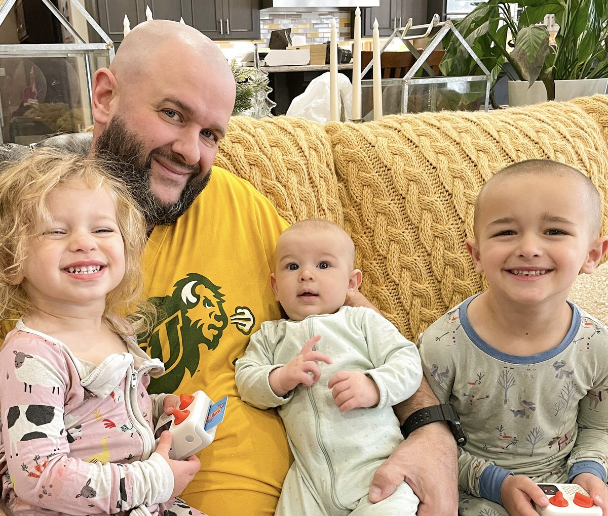 Pssttt. Wish <a href="/sunflowerfarmer/">Mark Rohrich</a> a happy birthday today!!! It’s an iconic one! #45yearsyoung #makesgoodoffspring