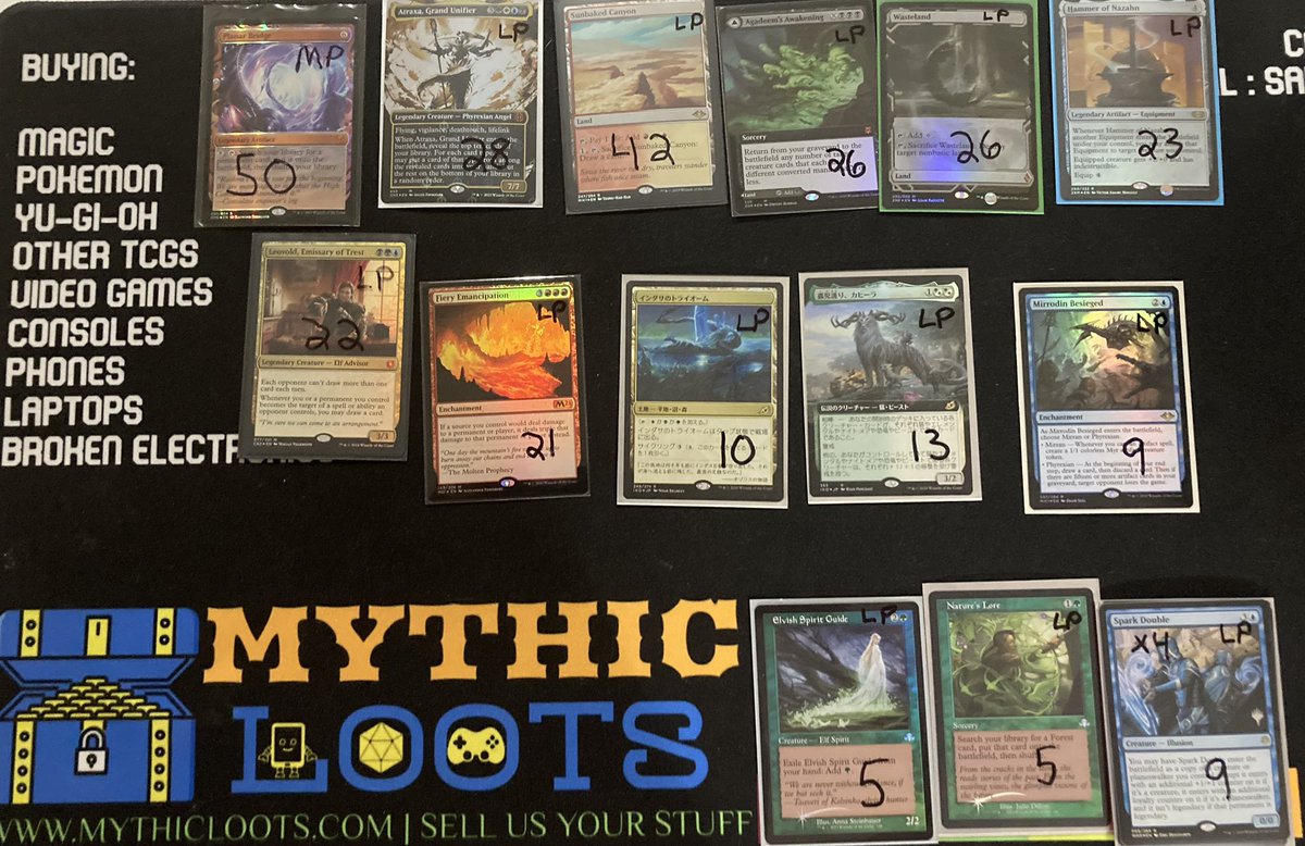 Mythicloots's tweet photo. Hot hot cardboard for ya

Refs: https://t.co/bDwDhiPE2K

Trades: Cards, Video Games, electronics AT MY BUYLIST RATES

Shipping: $1 PWE / $4 Tracked

#mtgbuysell #mtgaddicts #mtgcommunity https://t.co/JVewjdxNcv