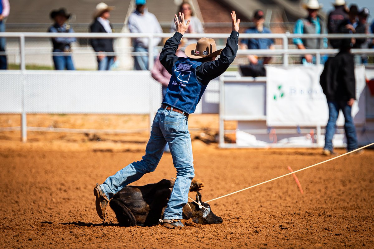 SWOSUAthletics's tweet photo. Rodeo action in Weatherford continues tonight at 7pm with the second performance of the weekend! 🤠 @SWOSURodeo
#ChampFactory x #BlueCollar https://t.co/QXIvA7xqvN