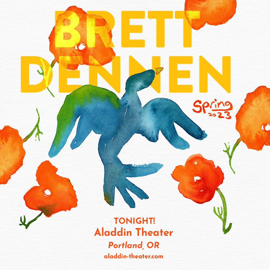 aladdintheater's tweet photo. TONIGHT! @brettdennen plays @aladdintheater at 8pm, with special guests @ivanandalyosha! Bright-hearted storyteller Brett Dennen returns to Aladdin Theater, sharing folk music from his 7th album, ‘See The World,’ and beyond. Tickets on sale now!

TIX 🎟️ https://t.co/i2EKDR0uEG https://t.co/E72GjCbeww