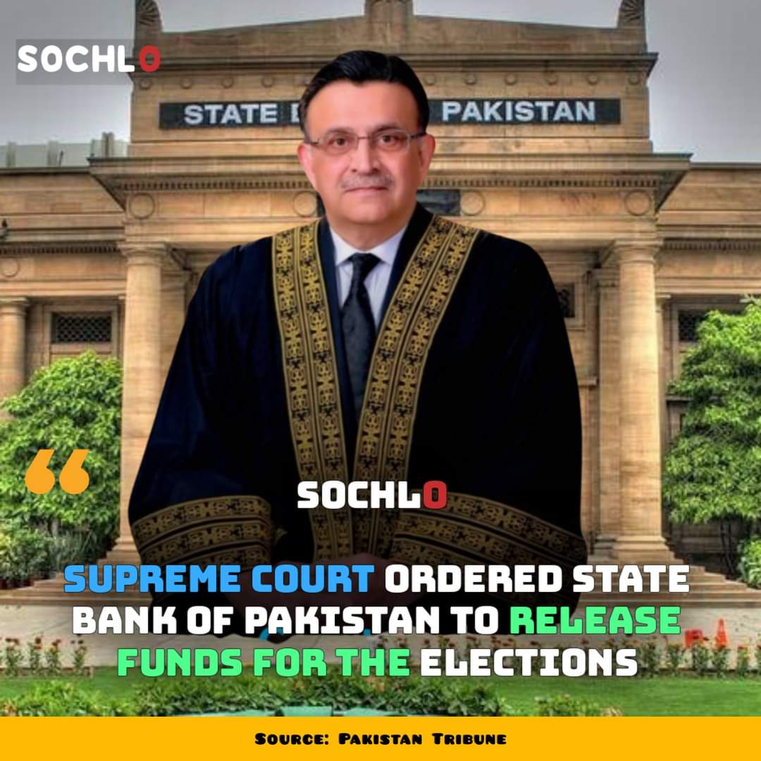 ZohaonAli12's tweet photo. After government refused to release funds for the elections, the Supreme Court of Pakistan has ordered the State Bank to release Rs 21 Billion to ECP for the elections in Punjab and KP
#Sochlo
#ElectionCommission
#آرٹیکل6_لگاو_ملک_بچاو
#Pindi #توشہ_خانہ https://t.co/tq4IdprfWM
