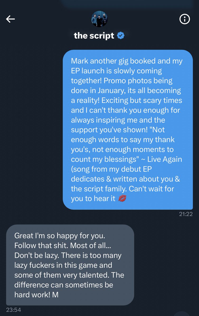 He was always so supportive of me with my music! I cannot believe he has gone 💔