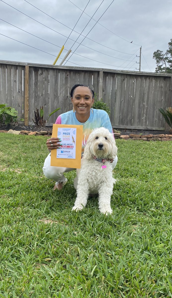 LillyDoddie's tweet photo. Lola and I are beyond excited to have our Canine 🐾 Counselor Grant fully funded by our friends ⁦@HumbleISD_FDN⁩ Thank you!!! This is exciting news for students and staff ⁦@HumbleISD_ESE⁩ ❤️🦅🖤 https://t.co/9V8BT99HJS