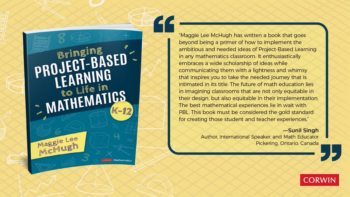 I'm so thrilled to share  my book is going to be published in less than one month. Thank you to everyone for your support. 

Please consider purchasing an advanced copy!

us.corwin.com/books/pbl-plus… 

Check out the pix for details &amp; a coupon!

#pblmath #corwin #iteachmath #MTBoS