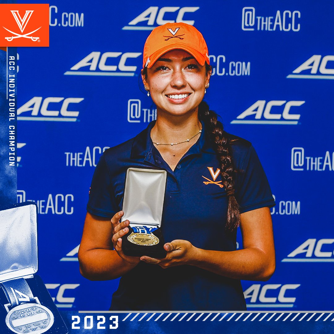 The ACC (@theacc) on Twitter photo The ACC Women's Golf Individual Champion ⛳️🏆
Congrats to Amanda Sambach of <a href="/UVAWomensGolf/">Virginia Women's Golf</a>! The ACC Women's Golf Individual Champion ⛳️🏆
Congrats to Amanda Sambach of <a href="/UVAWomensGolf/">Virginia Women's Golf</a>!