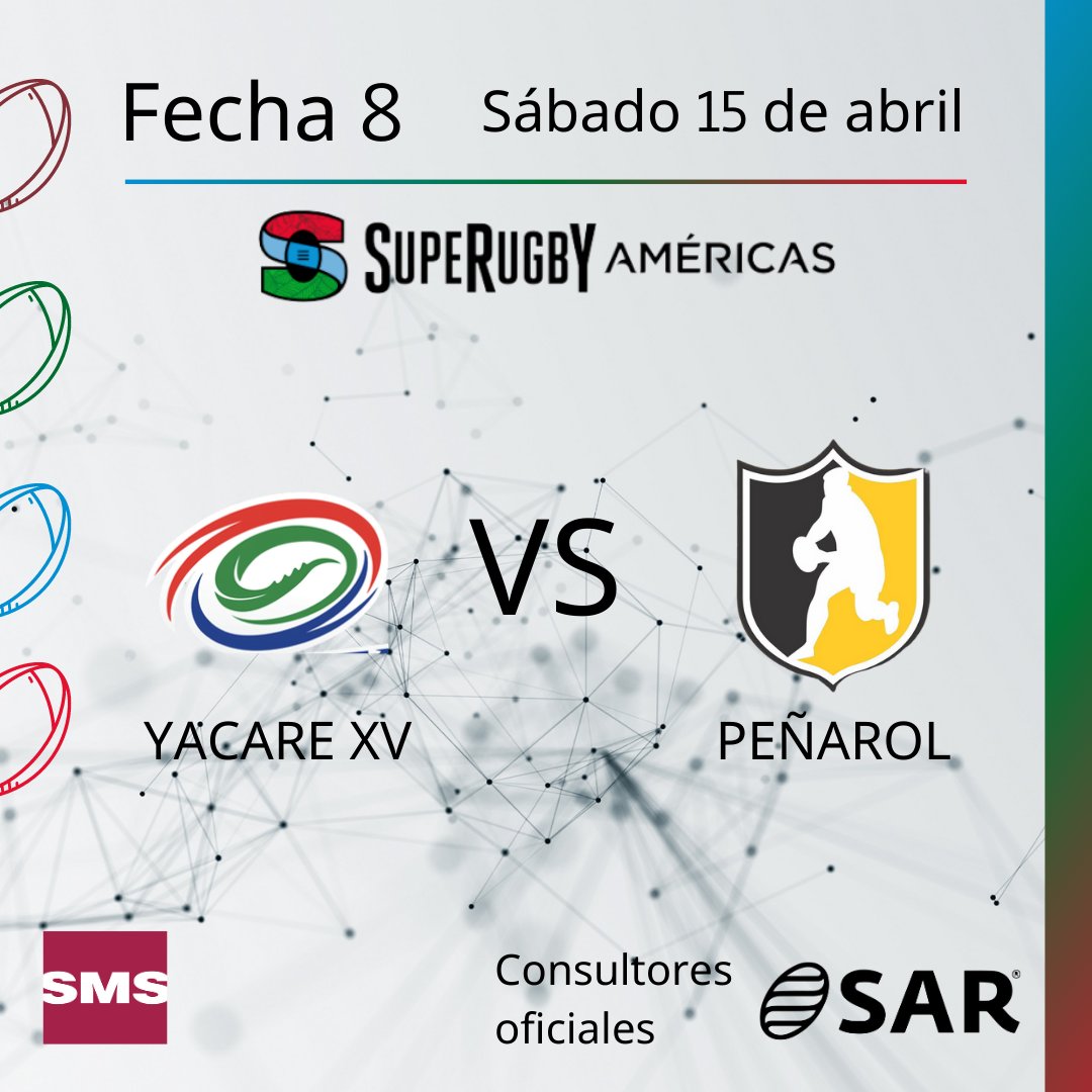 SMSLATAM1's tweet photo. Estamos listos para la fecha 8, ¡desde SMS les deseamos la mejor de las suertes! ¡¡Que gane el mejor!! 👏🏉 
@sudamericarugby 
 #smslatinoamérica #Rugby  #sar #rugbyamerica https://t.co/8DLLUIAMNV
