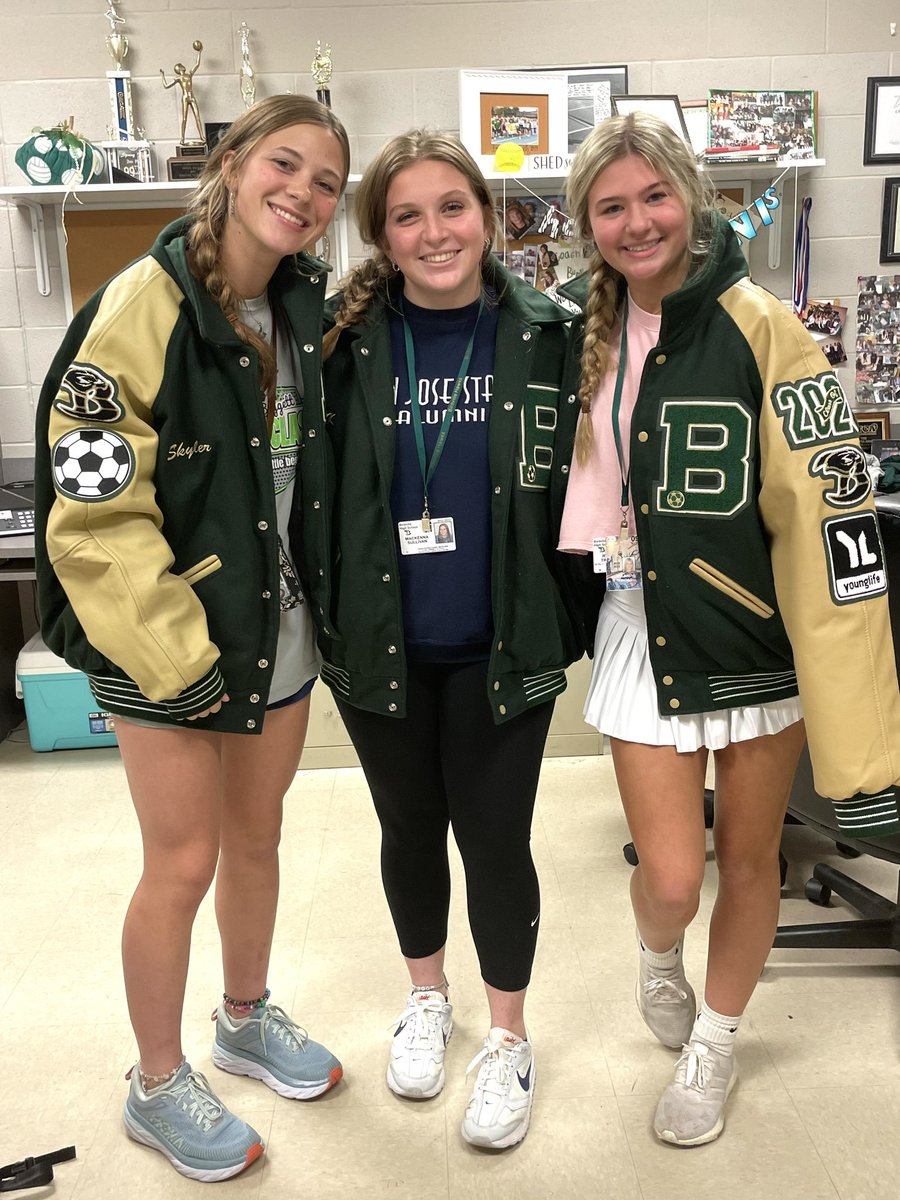 Birdville_LHS's tweet photo. Letter Jackets have arrived…Congrats Girls!!! #bhshawknation @Birdville_High https://t.co/rNhw3AB7pT