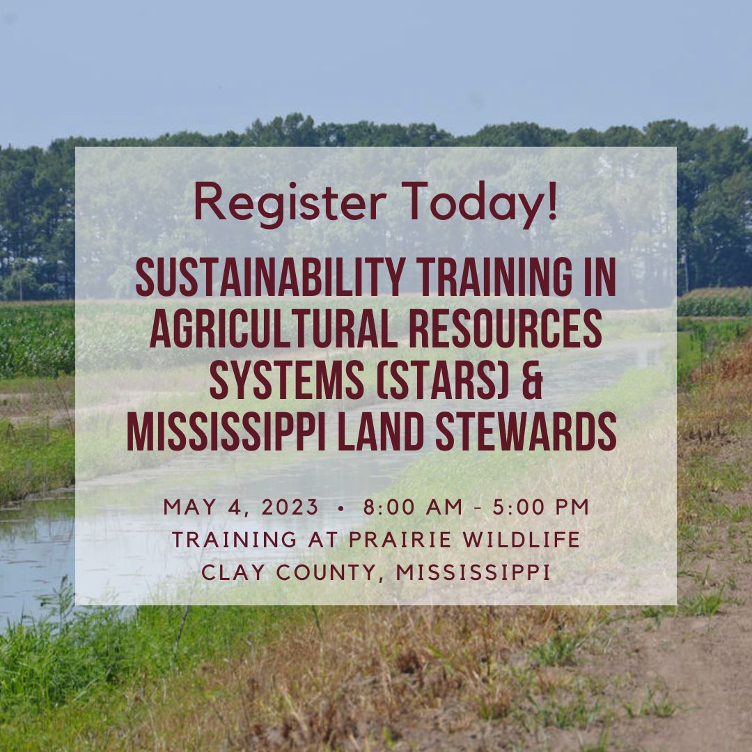 Our team is hosting an upcoming training opportunity for #Agriculture and #NaturalResource professionals <a href="/PrairieWildlife/">Prairie Wildlife</a>.  This will be a great opportunity to gain some turn-row credibility and knowledge on #conservation practices! 
<a href="/NRCS_MS/">NRCS Mississippi</a> #MSUext 

lnkd.in/e8g5Asp9