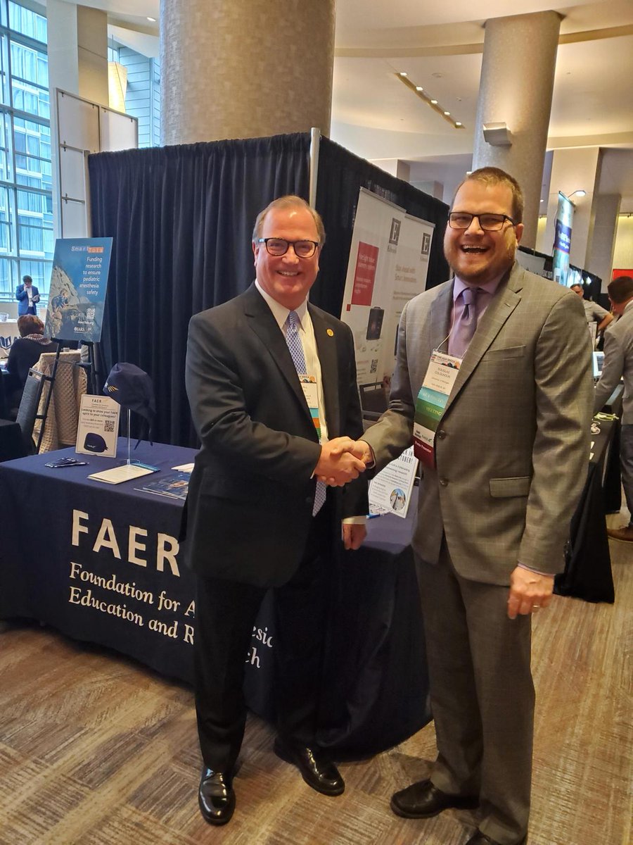 Attending the #AUAAnes23, #IARS23, & #SOCCA23 meetings in Denver? Swing by the FAER booth!

Our team is primed & ready to tell you all about the #FAERgrants & programs we have to offer plus accept donations in support of #anesthesiology #research. Stop by before the meetings end!