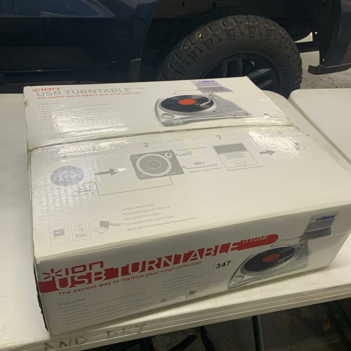 cocohankerson's tweet photo. When a company you volunteer at knows you are an Audio head &amp; recycler so they show up with this turntable to give you. Per them “idk if it works but I’m sure you can fix it if it doesn’t…”yep I will take it….

#turntable #ionturntable #usbturntable #audioshop #audiogeargeek https://t.co/XTNqPlJOIq