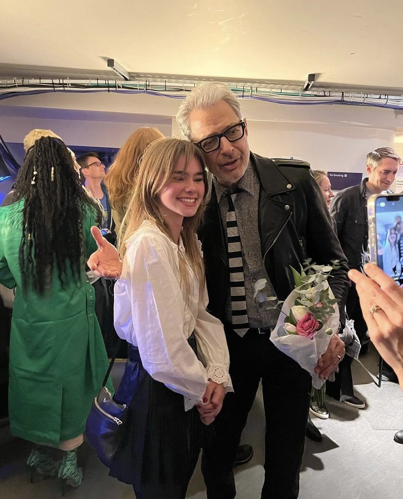 izzy_sermon's tweet image. Isabella Sermon and Jeff Goldblum at Royal Festival Hall in London ❤️