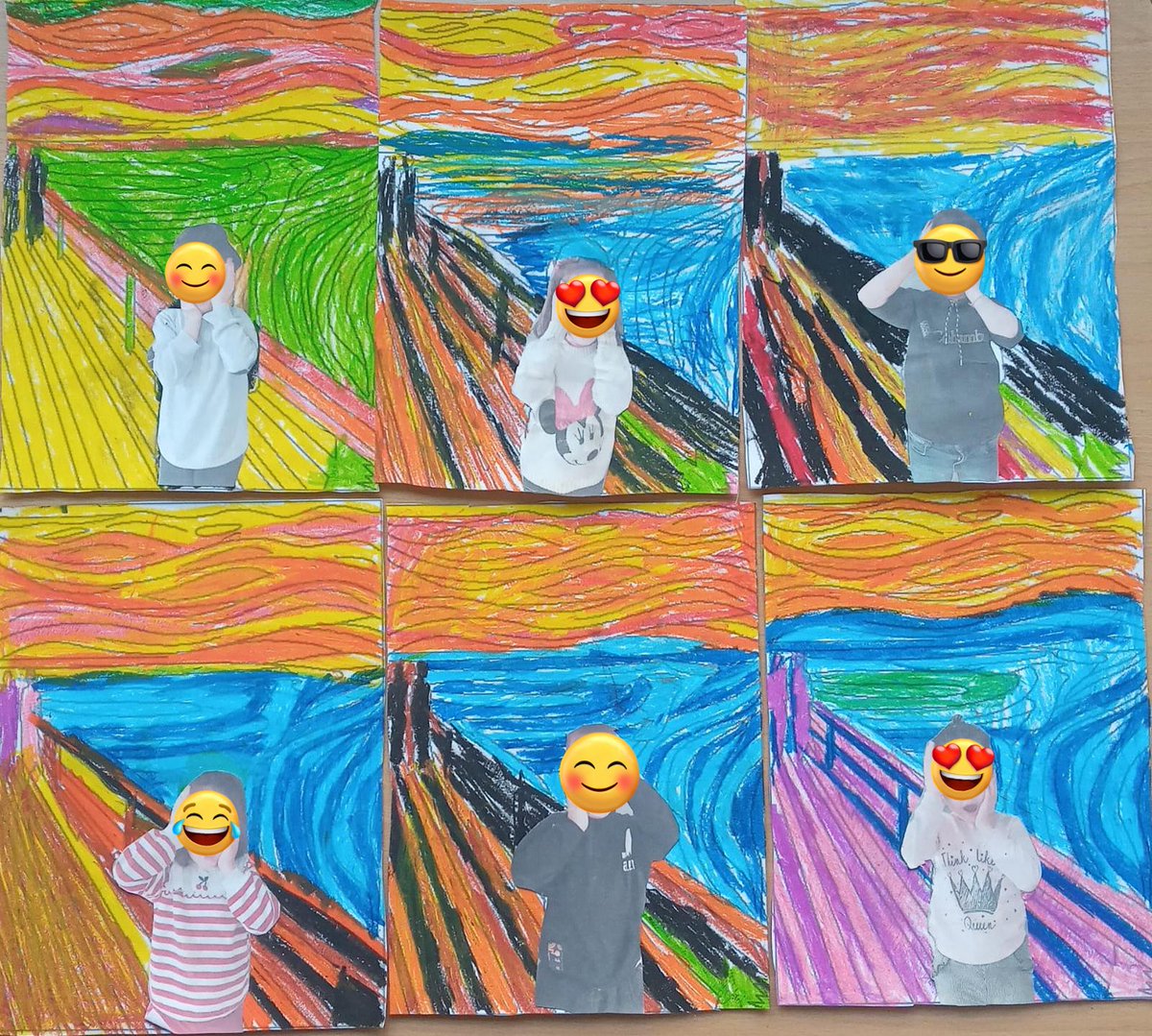 suzmerr's tweet photo. Edward Munch'un Çığlık tablosunun bir parçası olduk. İp ve poşet baskısı sanat çalışmalarını yaptık. @HarusemHarran @hrumedya @UrfaValiligi @sanliurfammem63 @HaliliyeMem @SanliurfaBilsem https://t.co/M6BOQtu1hh