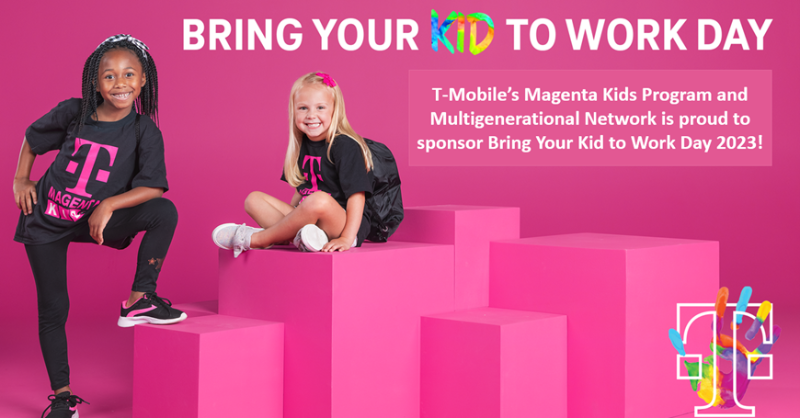 DeeanneKing's tweet photo. It’s happening! 🎉 We're thrilled to welcome our amazing T-Mobile kiddos into our offices to inspire learning and show them what's possible for their futures! Let's get those creative juices flowing and have some FUN! 🎨📚 #KidsAtWork #InspiringTheFuture #WeWontStop https://t.co/seHyidYgAV