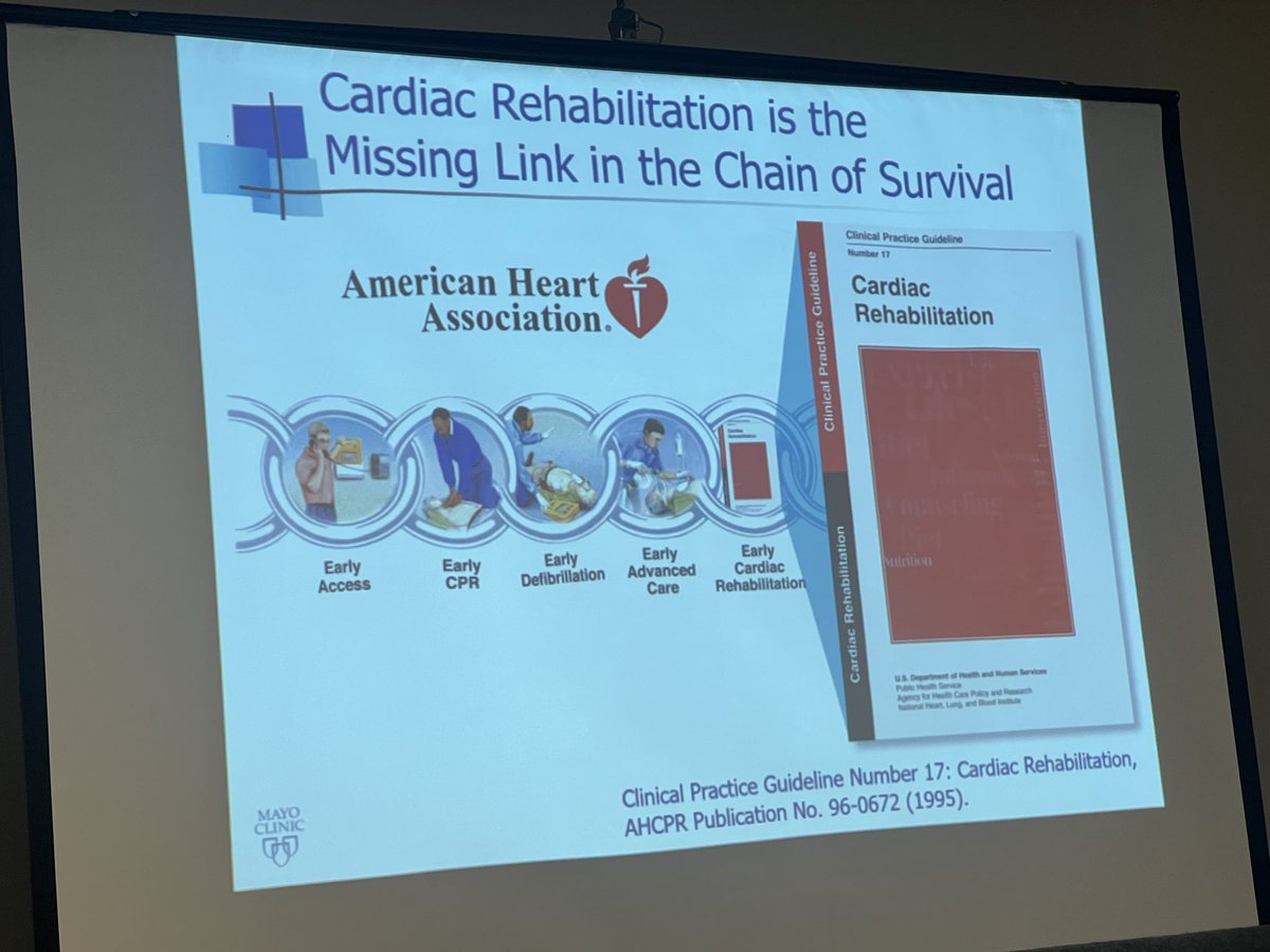 jonathandavidrn's tweet photo. Breakout Sessions
Cardiac Rehab: What’s in it for You and Patients?  Dr. Robert Scales, Mayo Clinic, AZ #PCNA2023 @HeartNurses #AACVPR 
🫀📄Refer before discharge from hospital 
🫀Early enrollment 
🫀Full Participation 
🫀CV conditions traditional ➕PAD
🫀CR modalities➕virtual https://t.co/6U0qDwpUs5