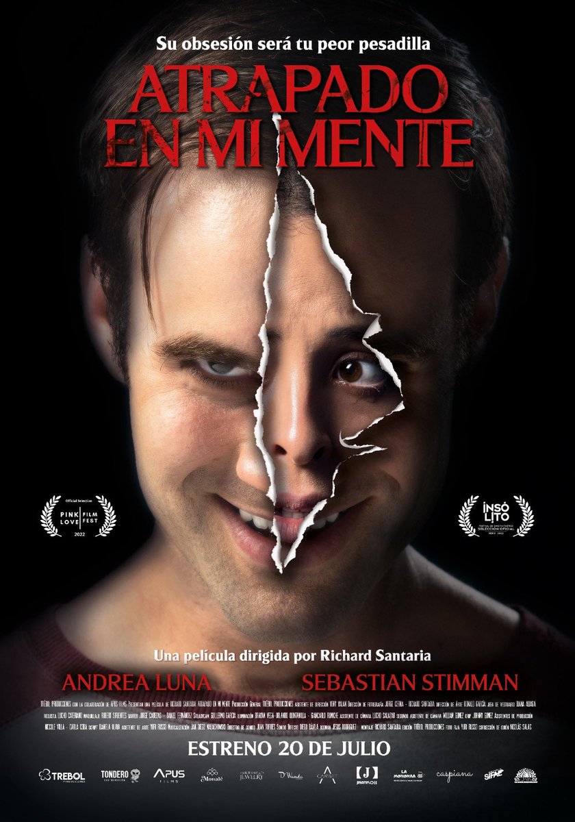 ¡En todos los cines este 20 de julio! <a href="/AndreaLunaPeru/">Andrea Luna 💋</a> #cineperuano #pelicula #thriller