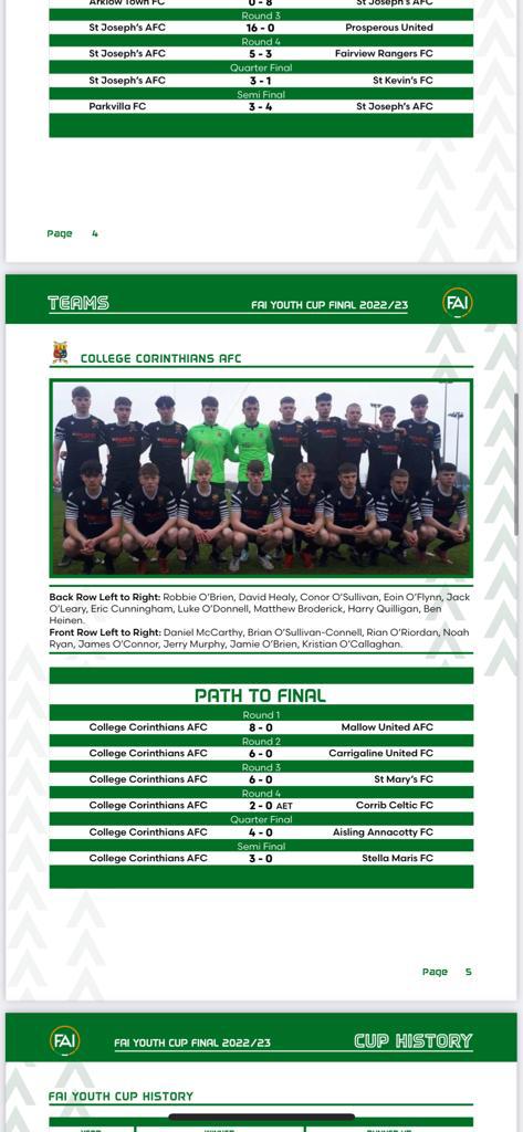 pbcsoccer's tweet photo. Best of luck to 6th Yr students, Luke O'Donnell &amp; Jerry Murphy and all at @collegecors who take on St Josephs in the FAI Youth Cup final tomorrow at the Carlisle Grounds in Bray
#TTID ⬛⬜ #TationNation https://t.co/aM117e0Eug