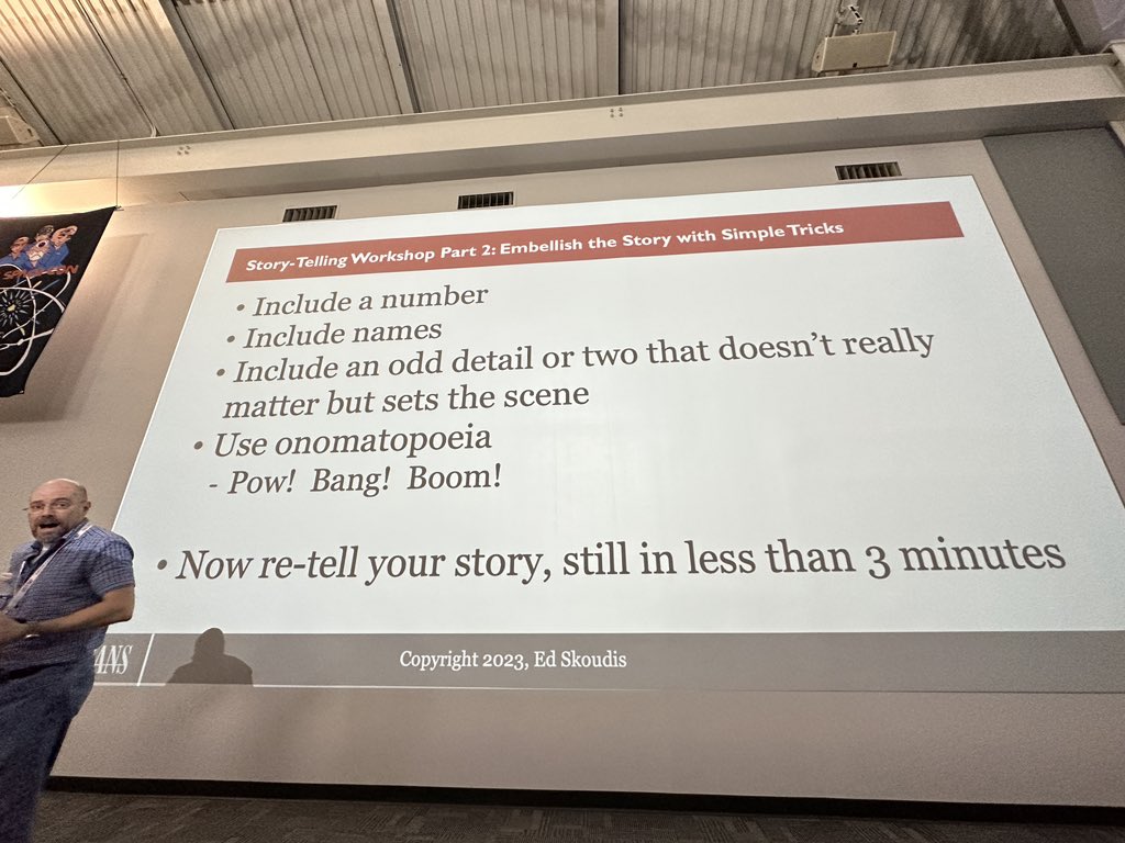 whitecyberduck's tweet image. Do not use flash photography as it frightens the @edskoudis #hackspacecon