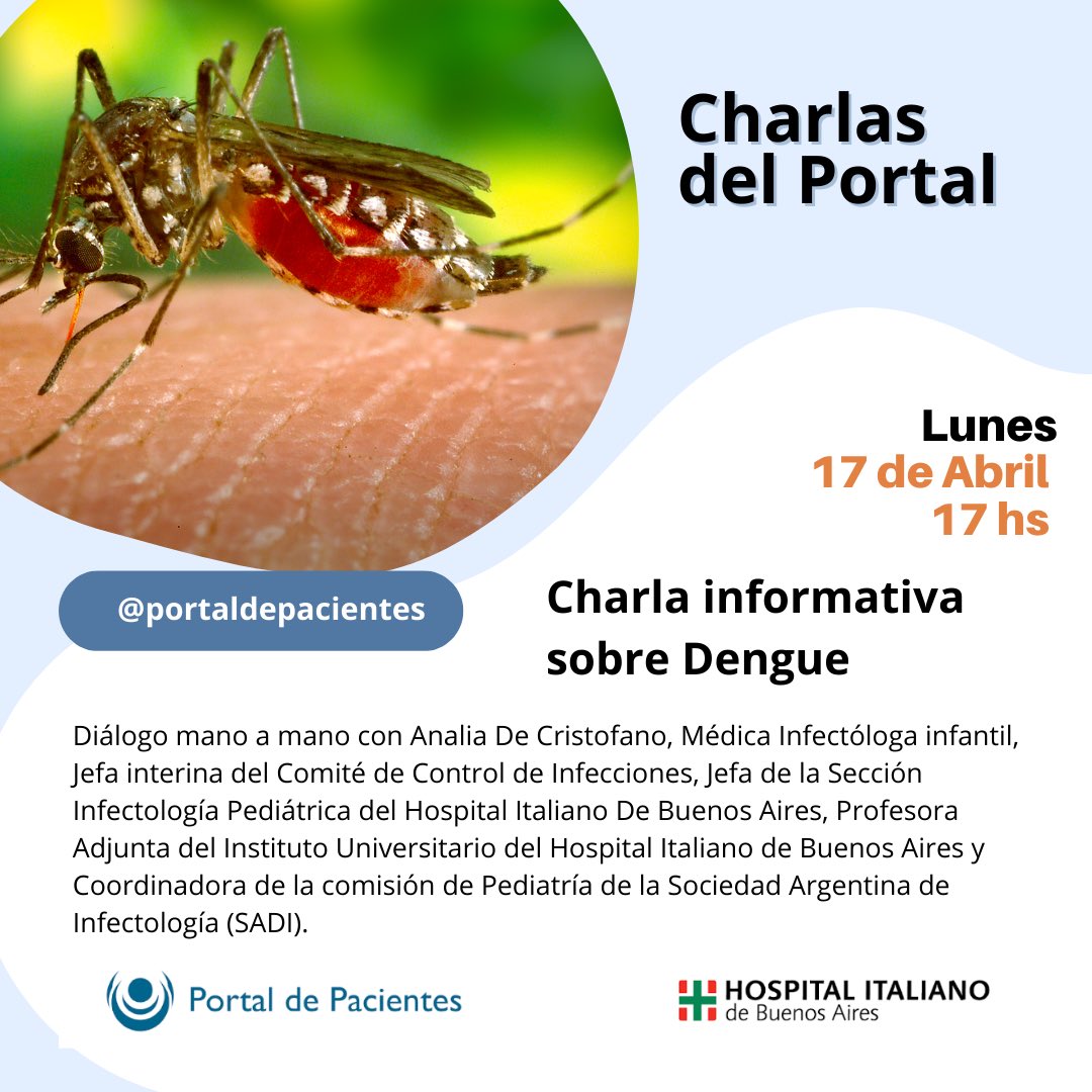 El lunes charlamos de Dengue!! Como prevenirlo y que hacer si lo adquirimos!!
#dengue #prevencióndeinfecciones