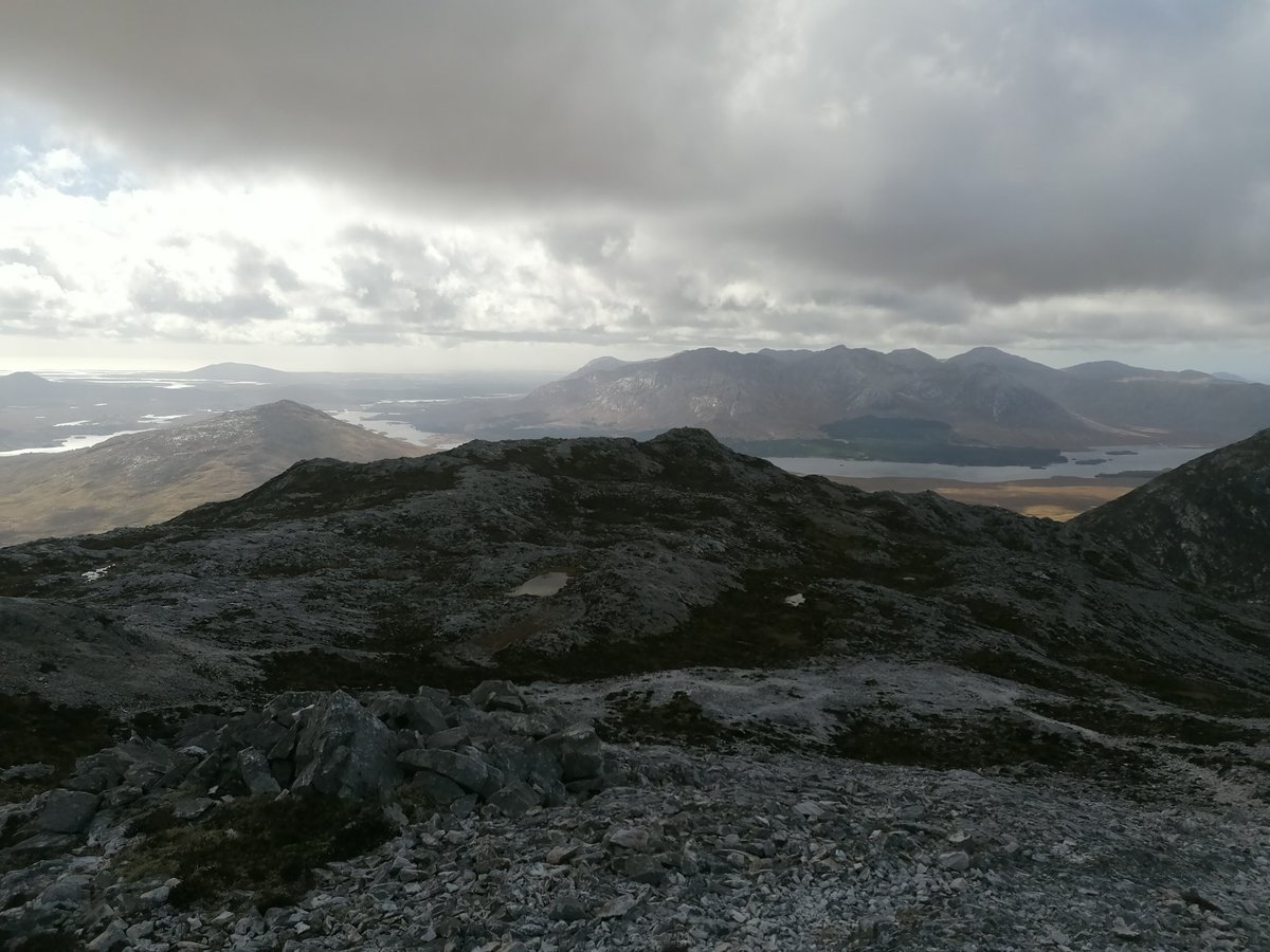 The mountains are calling again, great day on the Maamturks #connemara #hikingireland #happyout