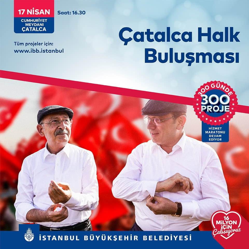 #300Günde300Proje Hizmet Maratonu Pazartesi günü Çatalca’da devam ediyor.

#16milyoniçinçalışıyoruz
#SanaSöz #Çatalca #YineBaharlarGelecek #BirleşeBirleşeKazanacağız