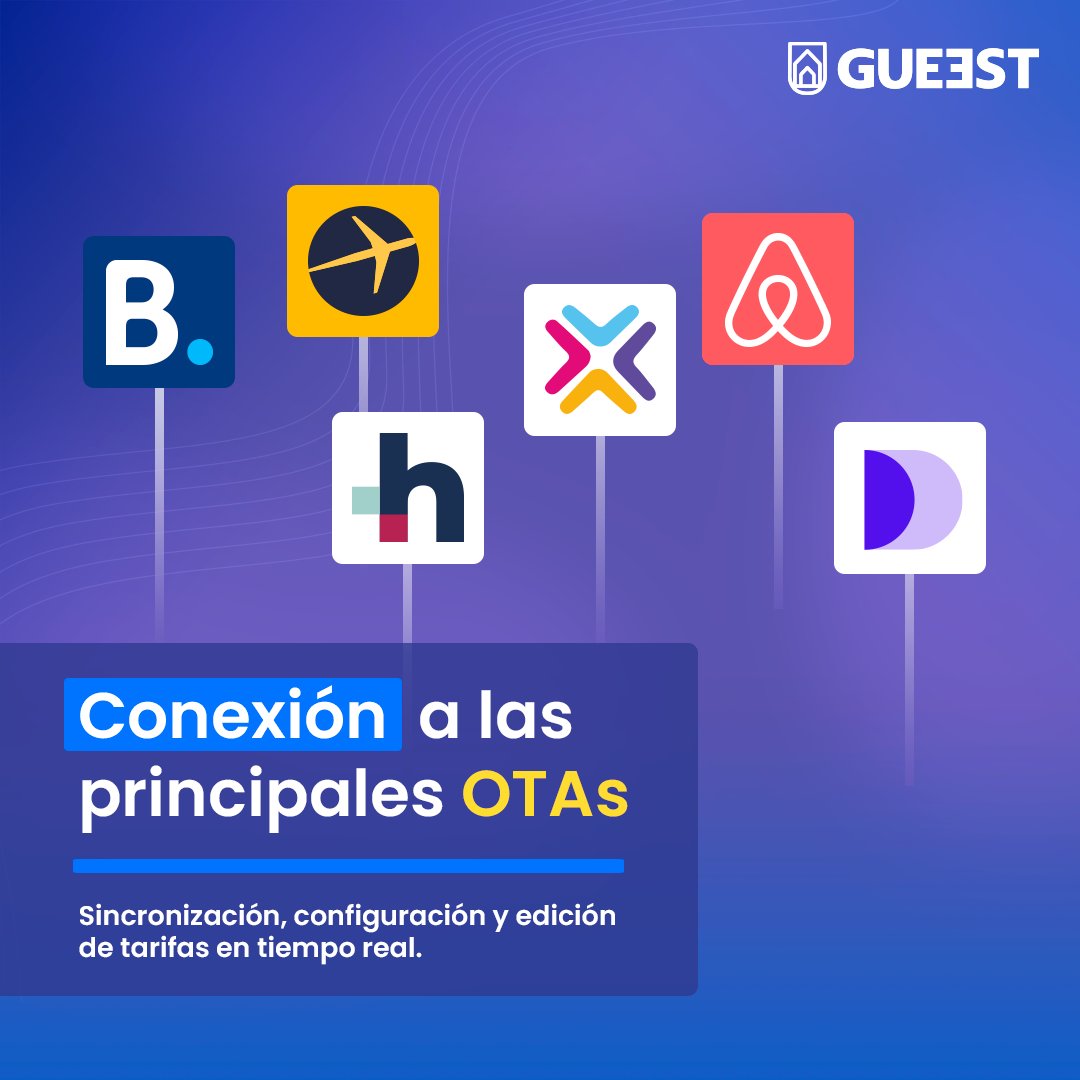Conecta tu hotel a los mejores canales de venta del mercado y administra tu inventario desde cualquier lugar.
#Gueest #channelmanager #PMS2023