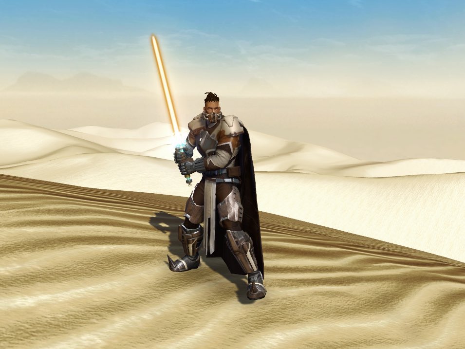 SWTORSetRates's tweet photo. Our next #SWTOR set rate was submitted by @Vonador_!

We’ve given this set a rating of 7/10 due to the fluidity of the pieces and unique look! We would recommend trying various boots or pants to mesh even more smoothly with the torso/head.

Submission notes below! https://t.co/OMLlTgmZJF
