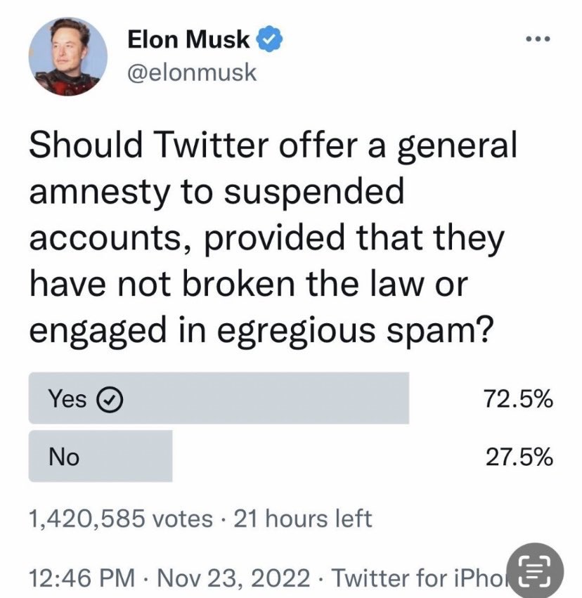 @elonmusk 
@ellagirwin 
@TwitterSupport 

🚨Help Please 

Please restore the account account @pam_sands who I believe was wrongfully suspended. She was harassed and placed on numerous report lists simply because of her views. 

#Amnesty