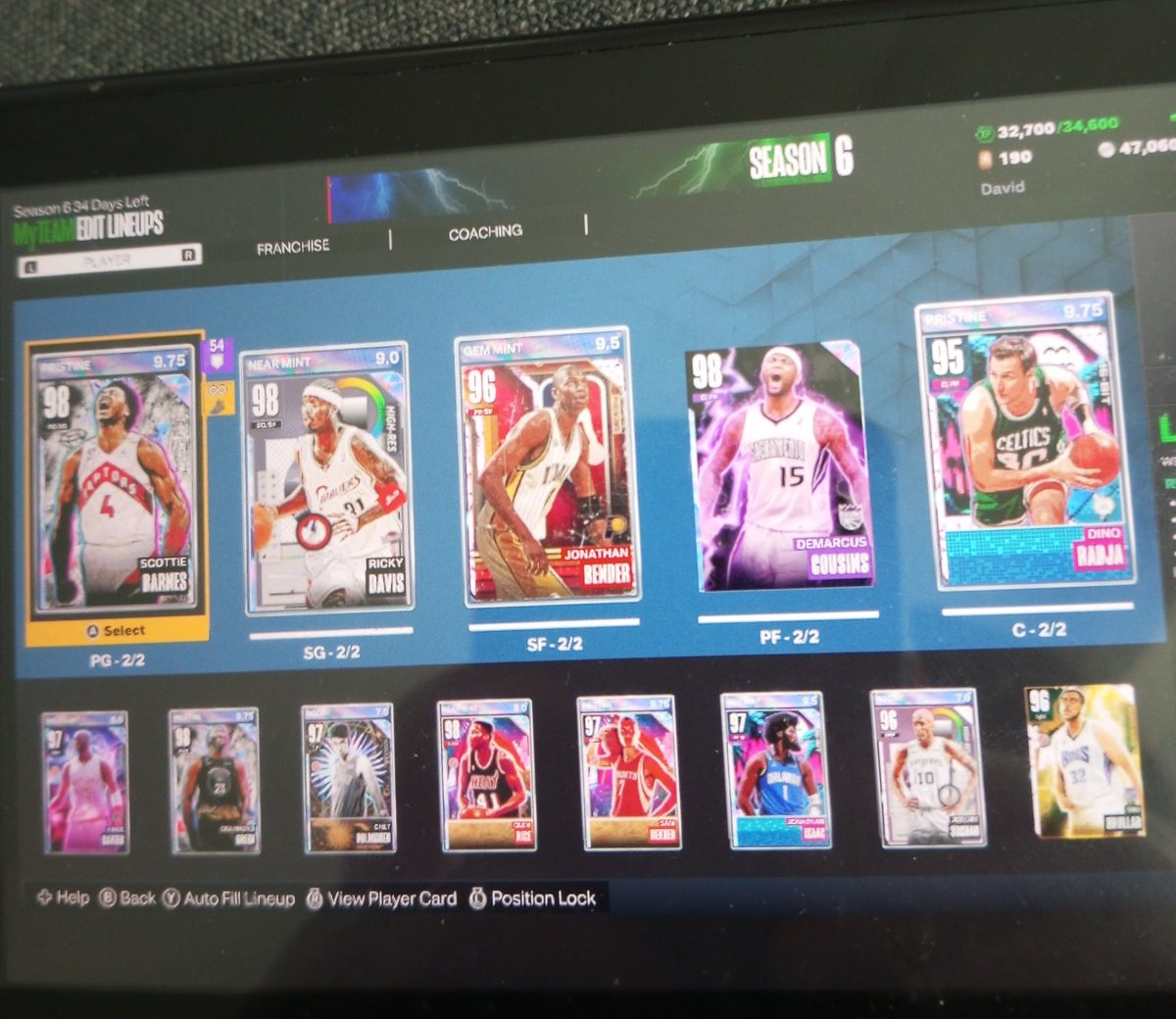 ViperG200817's tweet photo. @NBA2K_MyTEAM Any suggestions? https://t.co/tSq3FCaW4a