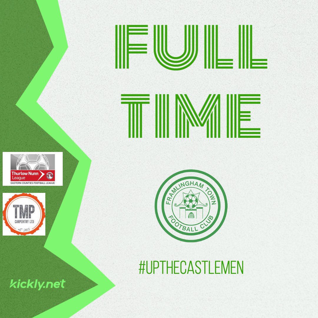 TheCastlemen's tweet photo. FULL TIME!
Castlemen 2 - 0 @Claydon_FC 
Credit to @Claydon_FC  who made it very difficult for us with some great defending! 
Onto the final 🏆
#upthecastlemen https://t.co/NirYAkvnM5