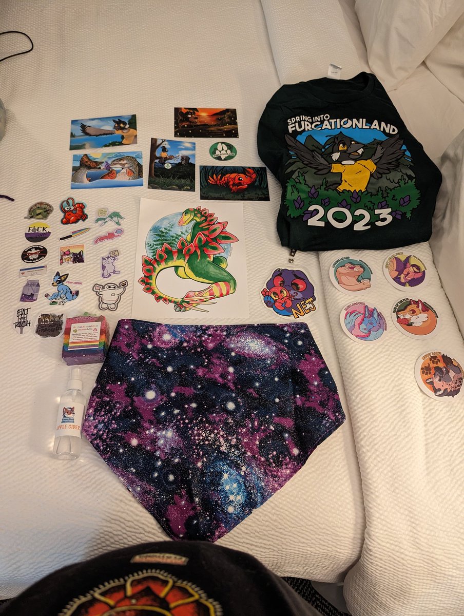 NejFrog's tweet photo. Today's haul!! #FCL2023 https://t.co/JGkV7l3P7t