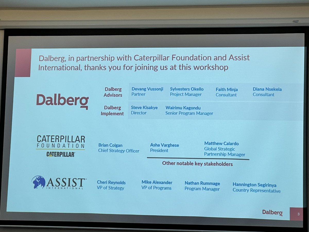 Thank you <a href="/DalbergTweet/">Dalberg</a> for organizing an insightful #tvet stakeholders’ workshop in Tanzania.Bringing stakeholders to the table to discuss best ways to improve the landscape in partnership with  <a href="/CatFoundationTS/">Caterpillar Foundation</a> &amp; <a href="/assistintl/">Assist International</a>