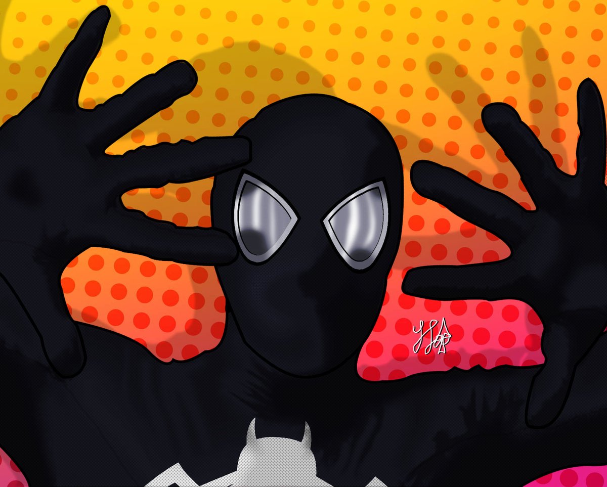 @REAL_EARTH_9811 Nicholas Hammond Symbiote Spider-Man by Me. #FanArt #NicholasHammond #SpiderMan