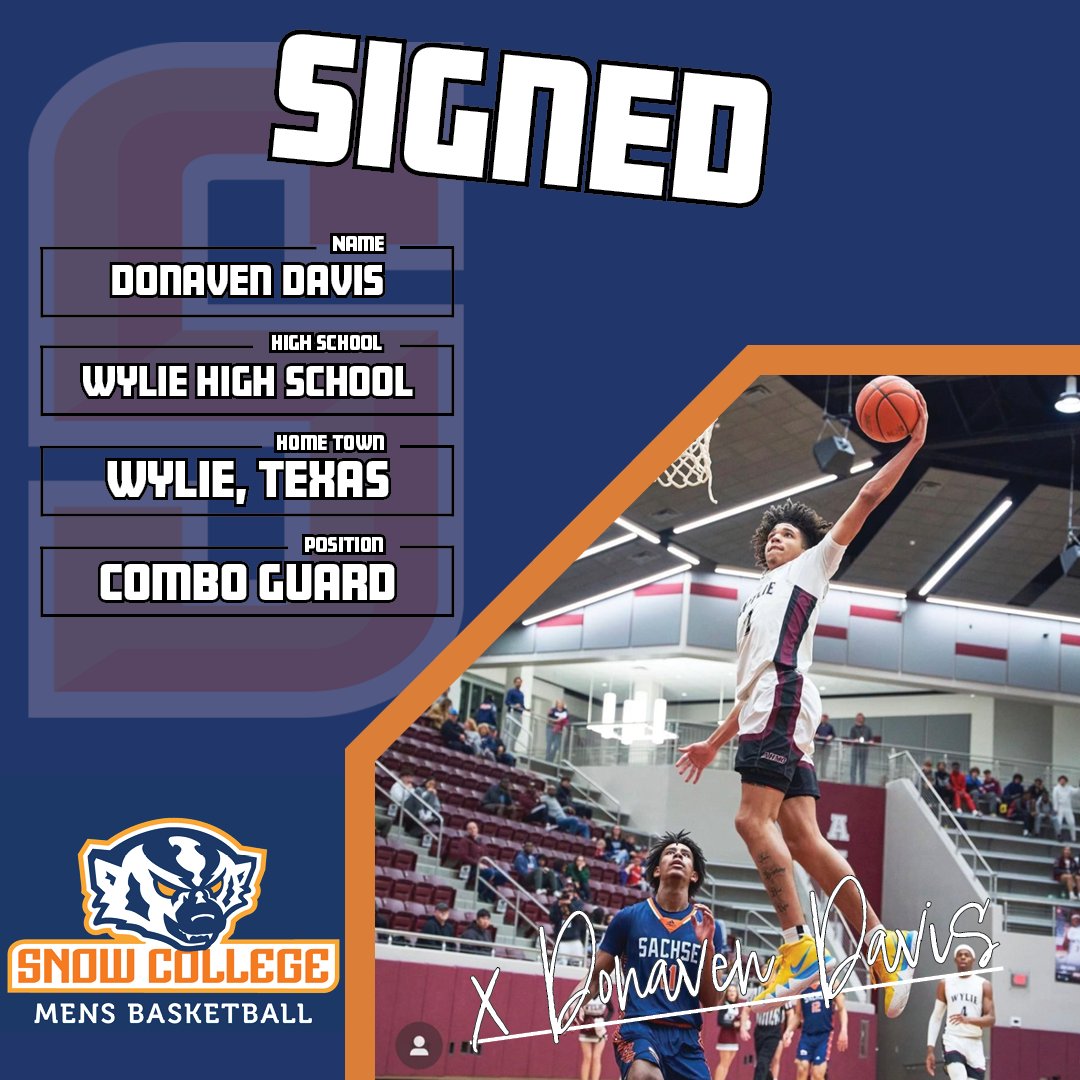 Welcome to the Badger Family Donaven!

Read about it here: snowbadgers.com/news/2023/4/17…

#SnowCollegeBadgers #SWAChoops #SWACmbb