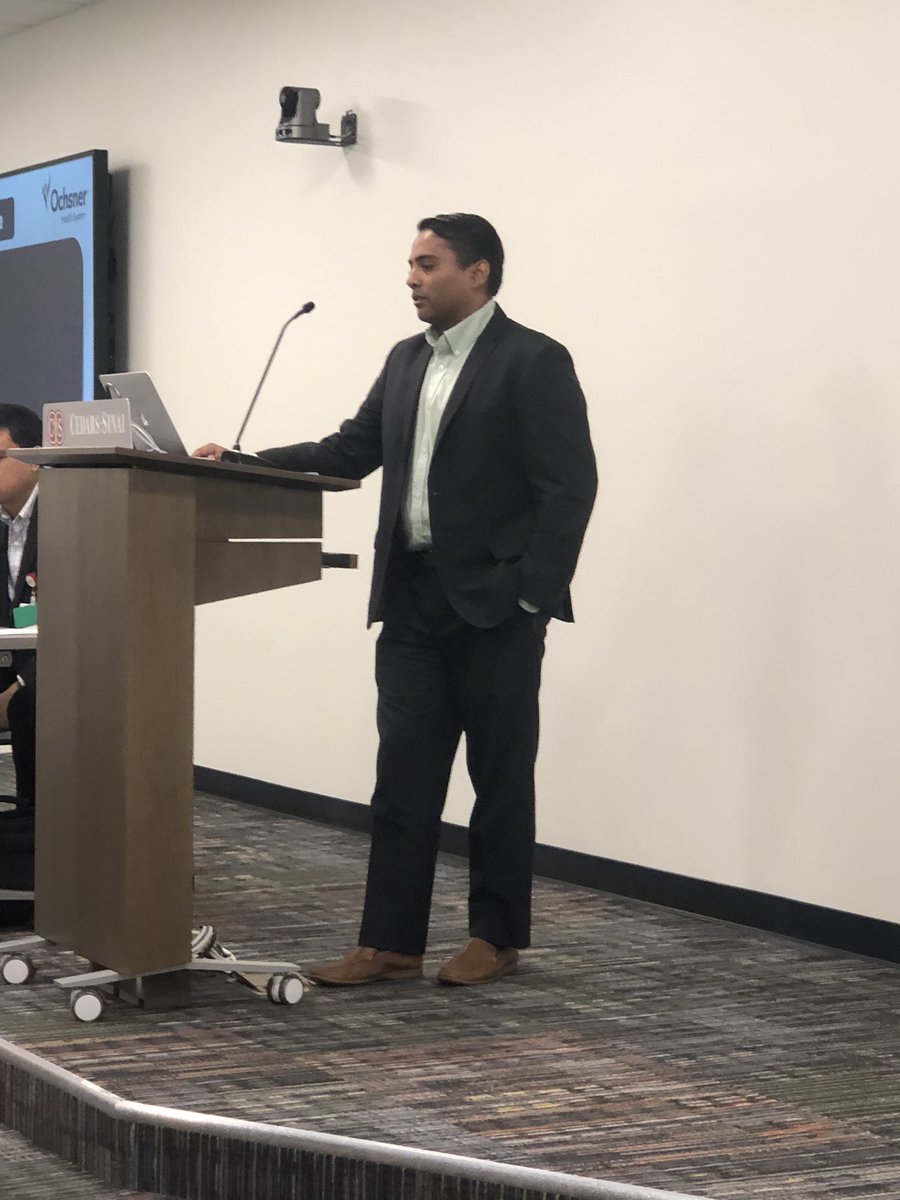 BrennanSpiegel's tweet photo. “Pilot Study Assessing the Utility of Advanced Visualization Modeling in Cerebrovascular Disease.” @koraksarkar_M3D presenting his final capstone project for our #CedarsSinai grad school. Shows how 3D imaging can enhance understanding of complex neurovascular anatomy. https://t.co/uqkG80rOto