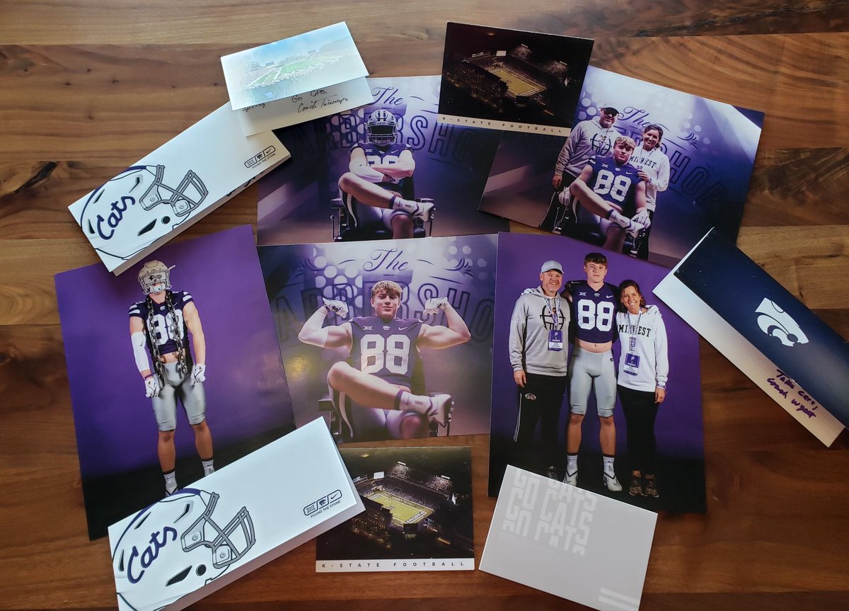 Jake Leonard (@jake_leonard11) on Twitter photo Really appreciate the mail and photos <a href="/KStateFB/">K-State Football</a>! Big thank you to <a href="/CoachKlanderman/">Joe Klanderman</a> <a href="/coachstanard/">Steve Stanard</a> <a href="/spedbraet/">Taylor Braet</a> Really appreciate the mail and photos <a href="/KStateFB/">K-State Football</a>! Big thank you to <a href="/CoachKlanderman/">Joe Klanderman</a> <a href="/coachstanard/">Steve Stanard</a> <a href="/spedbraet/">Taylor Braet</a>