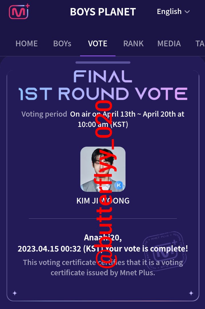 roci_life20's tweet photo. VOTEN POR JIWOONG, ÉL SE LO MERECE MUCHO 🙏🏻😭💙
D-2 👑
#SUGAxKJW https://t.co/I2k6QpVFs2