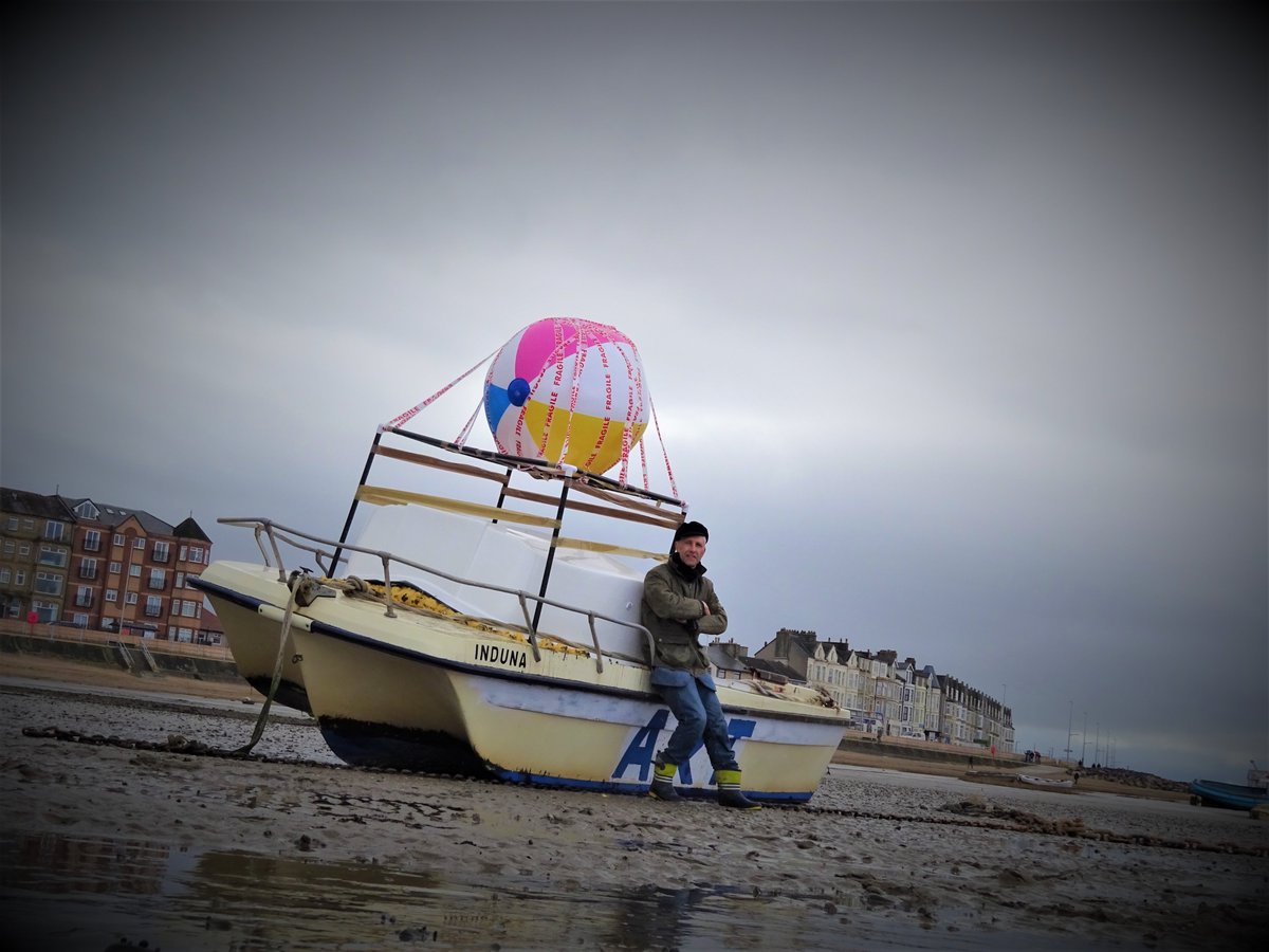 anthonydpadgett's tweet photo. #beachballboat2023 My first @outstallation #outstallation at the #artboat #kunstboot #morecambeartboat @morecambebay #anthonydpadgett https://t.co/NRrIRJMy3o