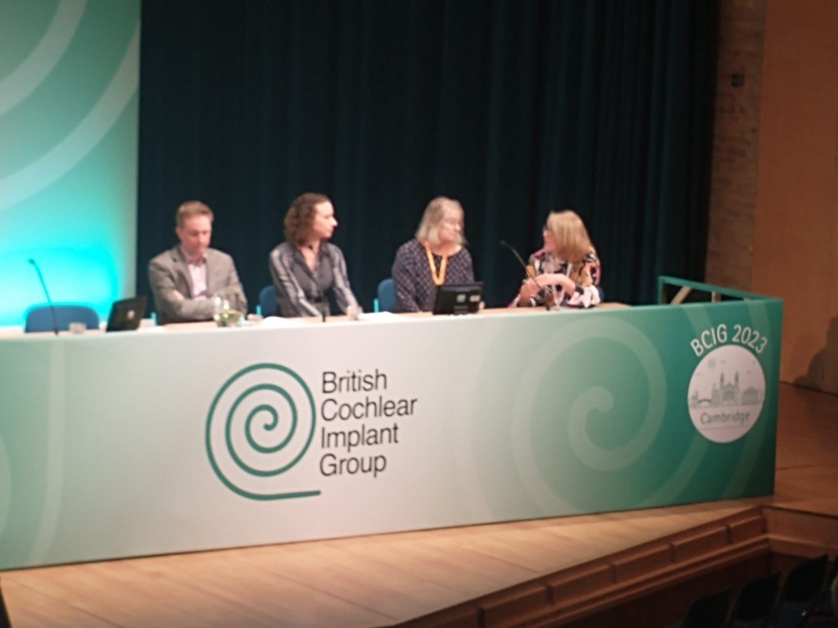 Huge well done to clinical scientist Laura who was part of the @BCIG_UK early intervention panel at #BCIG2023 conference in Cambridge last week! 🦻
#inspiringaudiologists